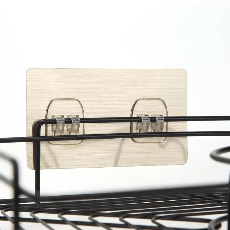 Kitchen Triangle Storage Organizer No Drilling Bathroom Shampoo Shower Shelf Corner Holder Corner Toilet Organizer