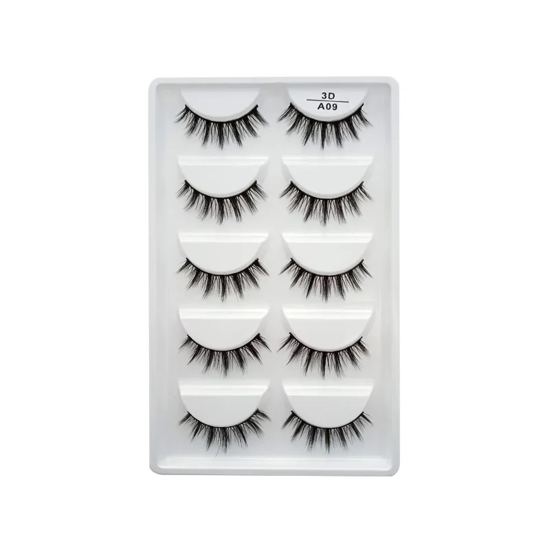5 Pairs/Set Natural Black Long Messy Cross False Eyelashes Thick Fake Eye Lashes Extensions Eyes Makeup Cosmetic Tools | Красота и