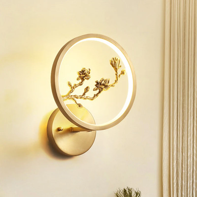 

New Chinese Wall Lamp Living Room Staircase Aisle led Wall Light Bedroom Bedside Lamp Study Room Lounge Modern Simple Wall Lamps