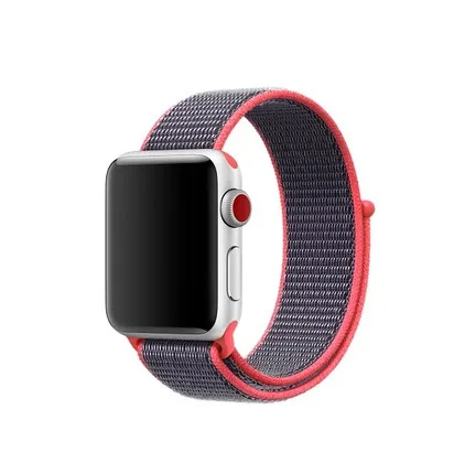 Type E Ремешок для наручных часов, нейлоновый ремешок для Apple Watch, серия 3, 2, 1, 38 мм, 42 мм, спортивный браслет с петлей и тканевые нейлоновые Ремешки для наручных часов - Цвет ремешка: Type E