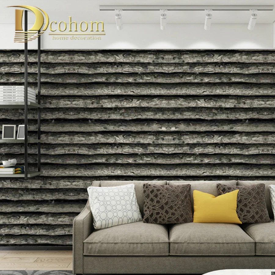 Искусственная кора обои Дерево Узор Гостиная Кабинет фон простой трехмерный ПВХ