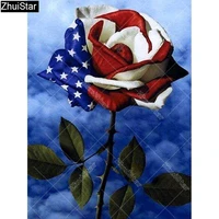 5d diy diamond painting flowers national flag picture of rhinestone mosaic diamond embroidery rose home decor full square xy1