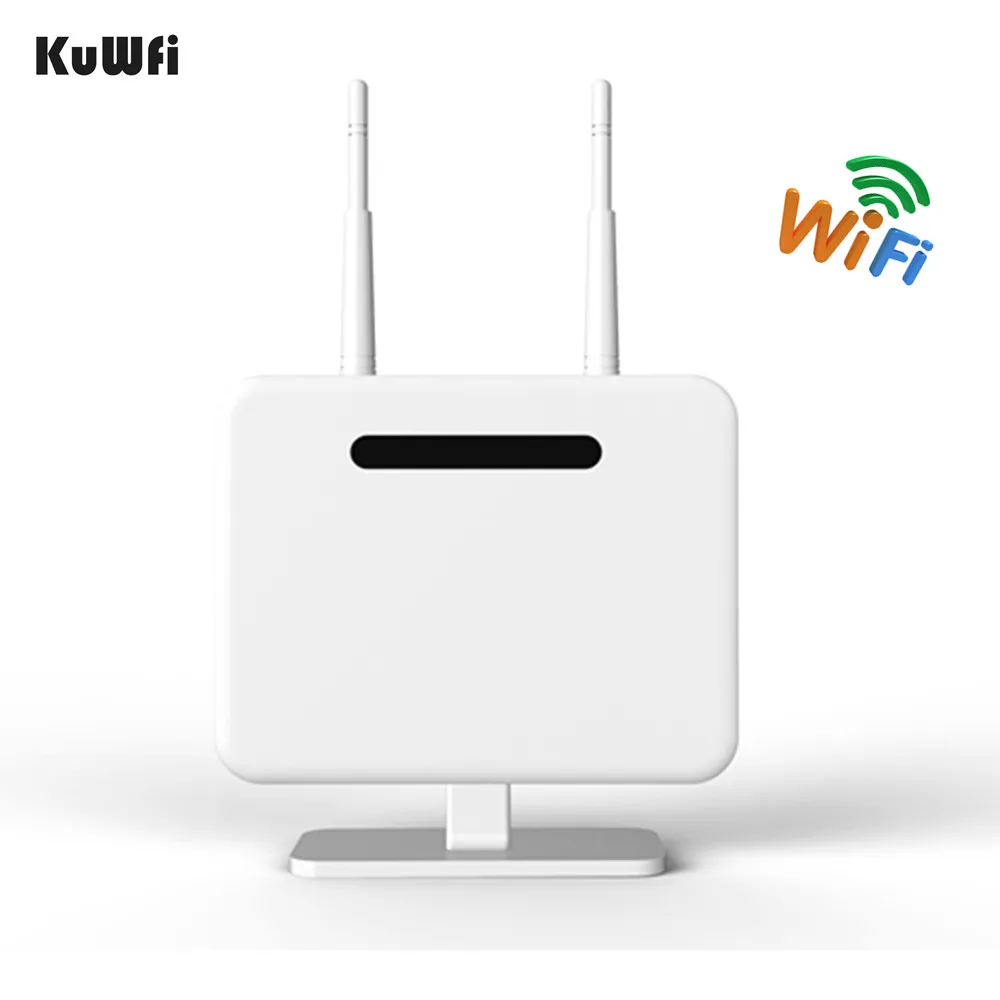 KuWFi разблокирован 300 Мбит/с 4G CPE маршрутизатор беспроводной AP с 5Dbi антеннами для