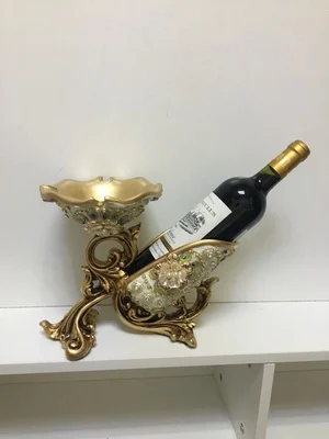 Рождественские украшения для дома, Европейский красный винный шкаф для гостиной, винный шкаф, роскошное украшение с высокими ногами, красный цвет