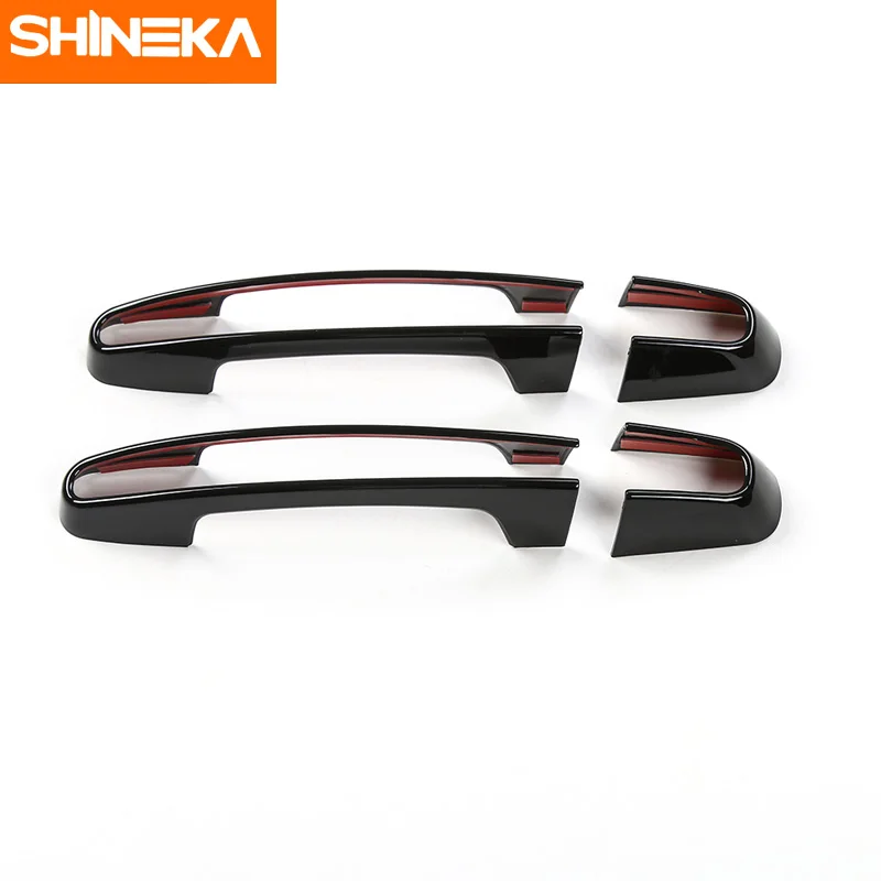 SHINEKA ABS Car Styling Door Handle Decoration Cover Trim Frame Sticker for Chevrolet Camaro 2017+ Interior Accessories | Автомобили и