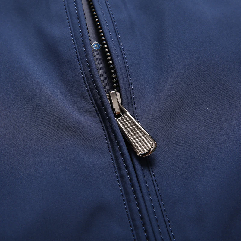 Мужские классические куртки MOOWNUC повседневные облегающие осенние с отворотом 4