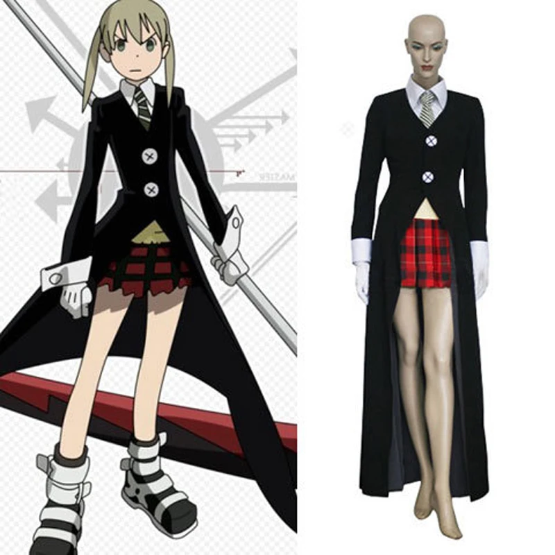 Горячая Распродажа Soul Eater Мака Албарн Косплэй костюм Любой Размер Бесплатная
