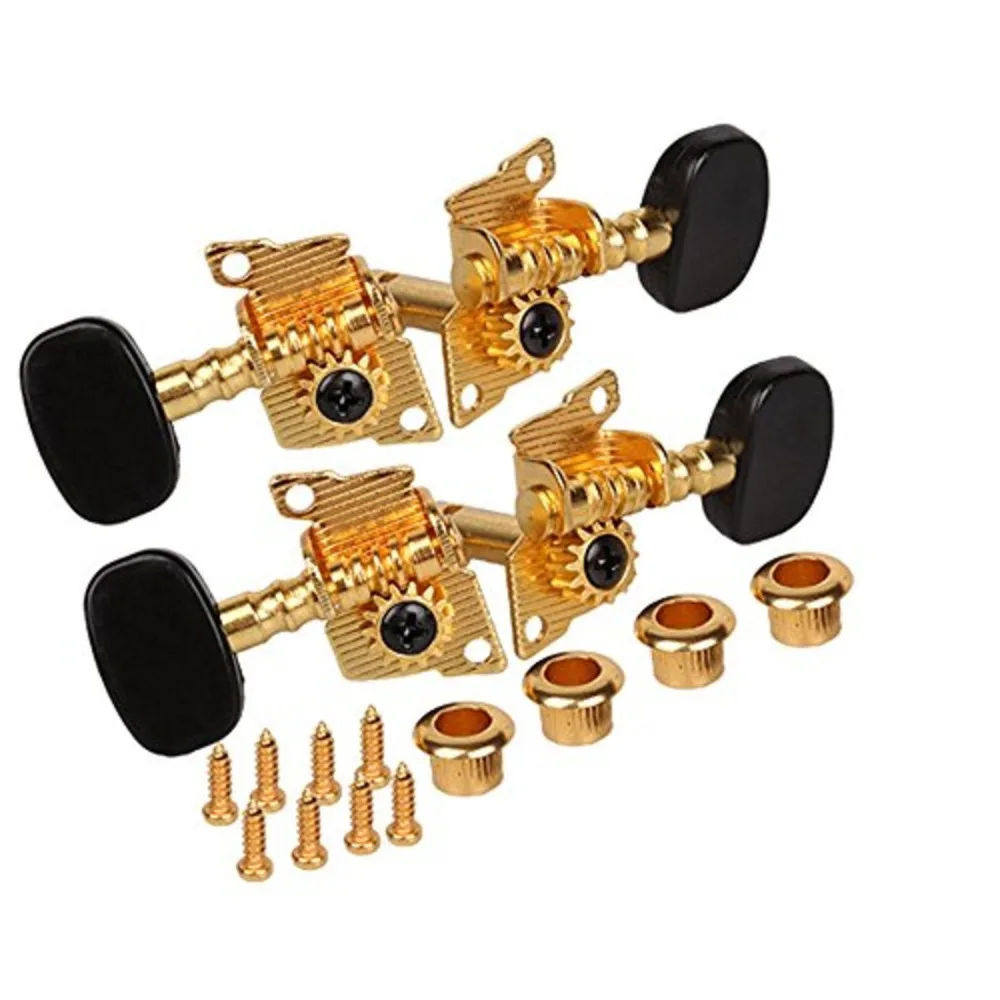 Набор насадок для тюнинга с золотым покрытием 2R2L налобный тюнер укулеле 4