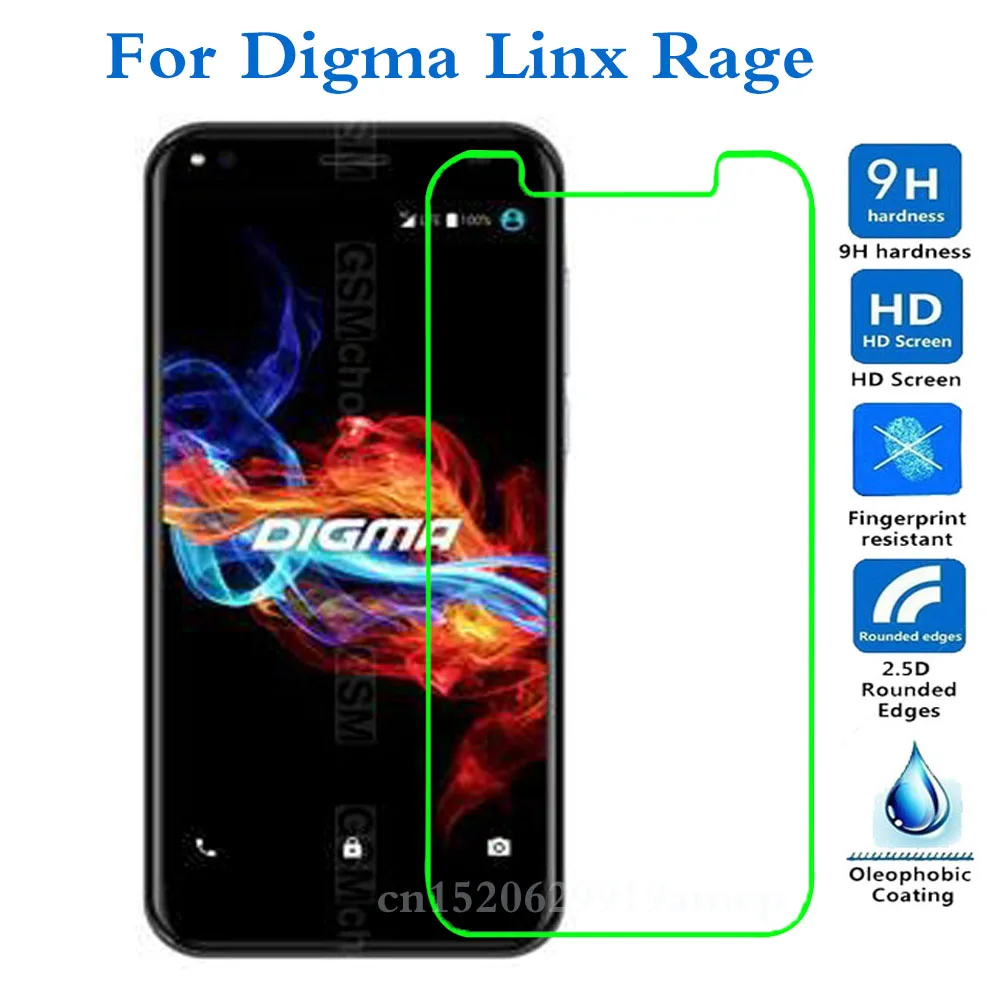 2 шт протектор экрана для Digma Linx Rage телефон Закаленное стекло Защитная пленка