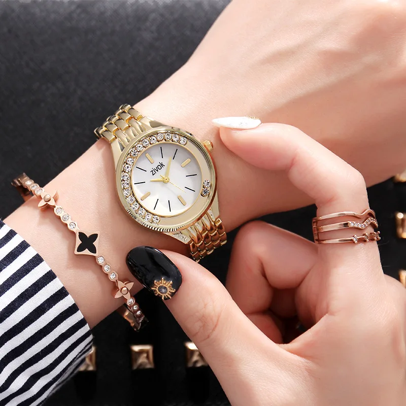 Montre Femme zivok Лидирующий бренд роскошные женские часы модные из нержавеющей стали