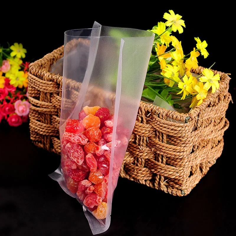 100 шт./лот зерна вакуумный мешок Еда Упаковка Сумка бытовой запайки