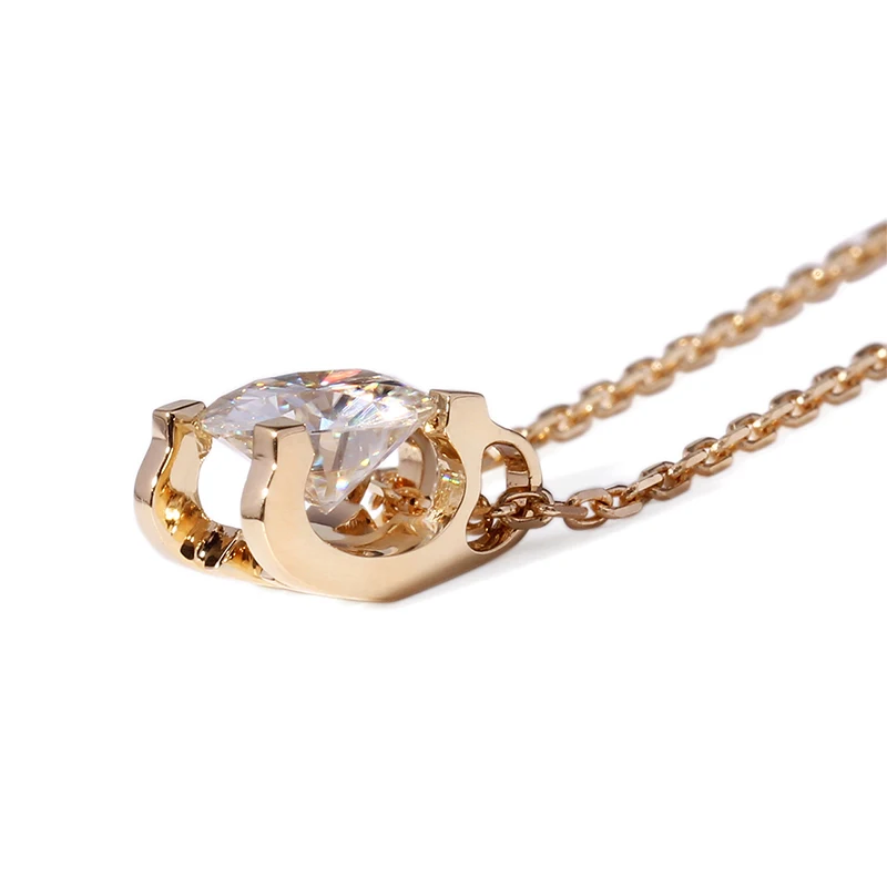 Ожерелье DovEggs из желтого золота 585 к 1 карат 6 5 мм|gold diamond pendant|diamond pendant goldpendant gold |