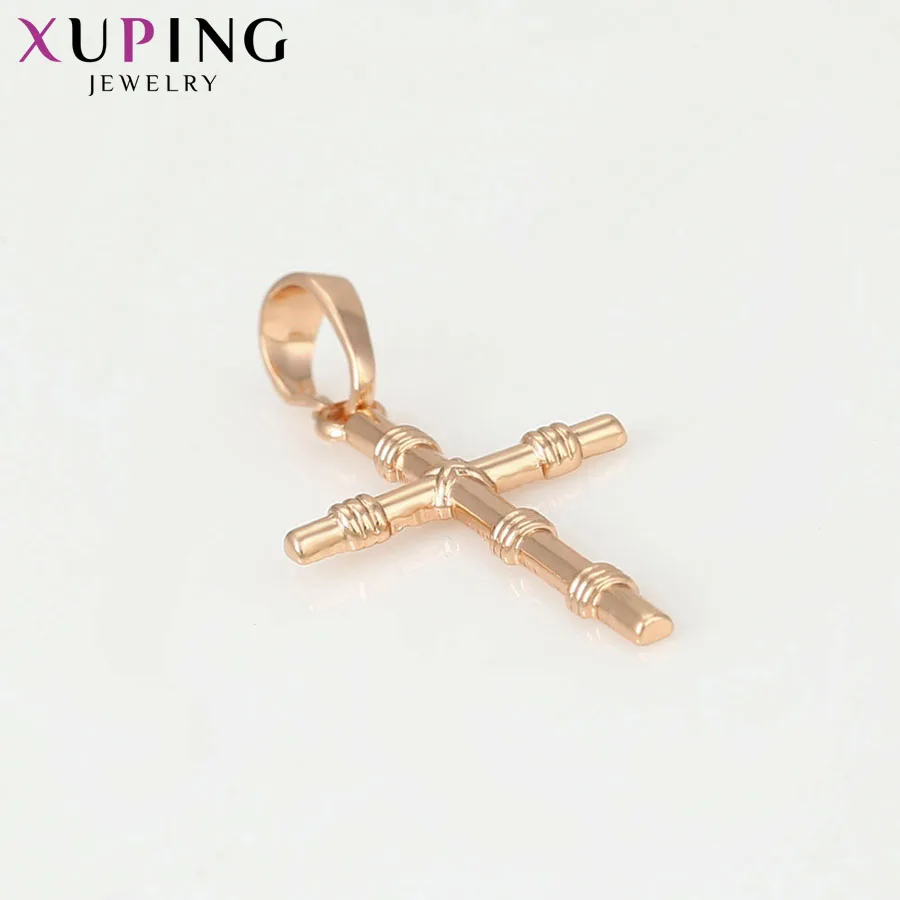 Xuping/женское ожерелье с кулоном в виде сердца розовое золото рождественский - Фото №1