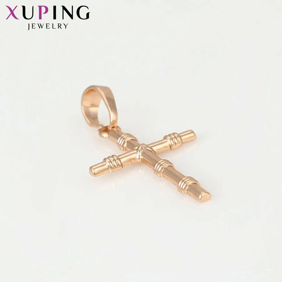 Xuping/женское ожерелье с кулоном в виде сердца розовое золото рождественский