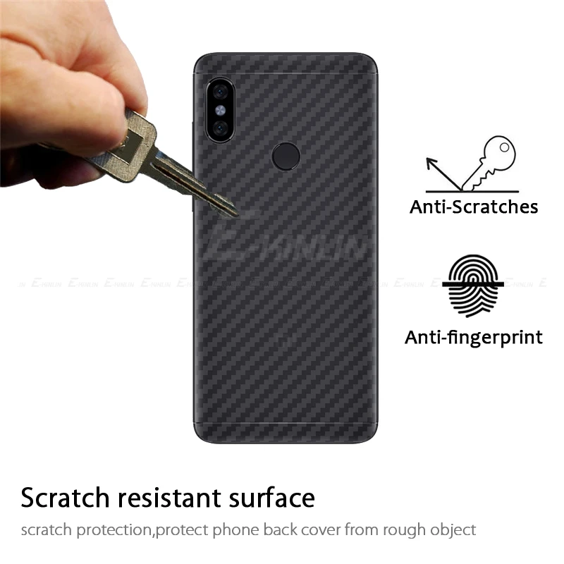 5 шт. 3D задняя крышка из углеродного волокна пленка для Xiaomi PocoPhone F1 Redmi Note 7 6 4 4X 5A Prime
