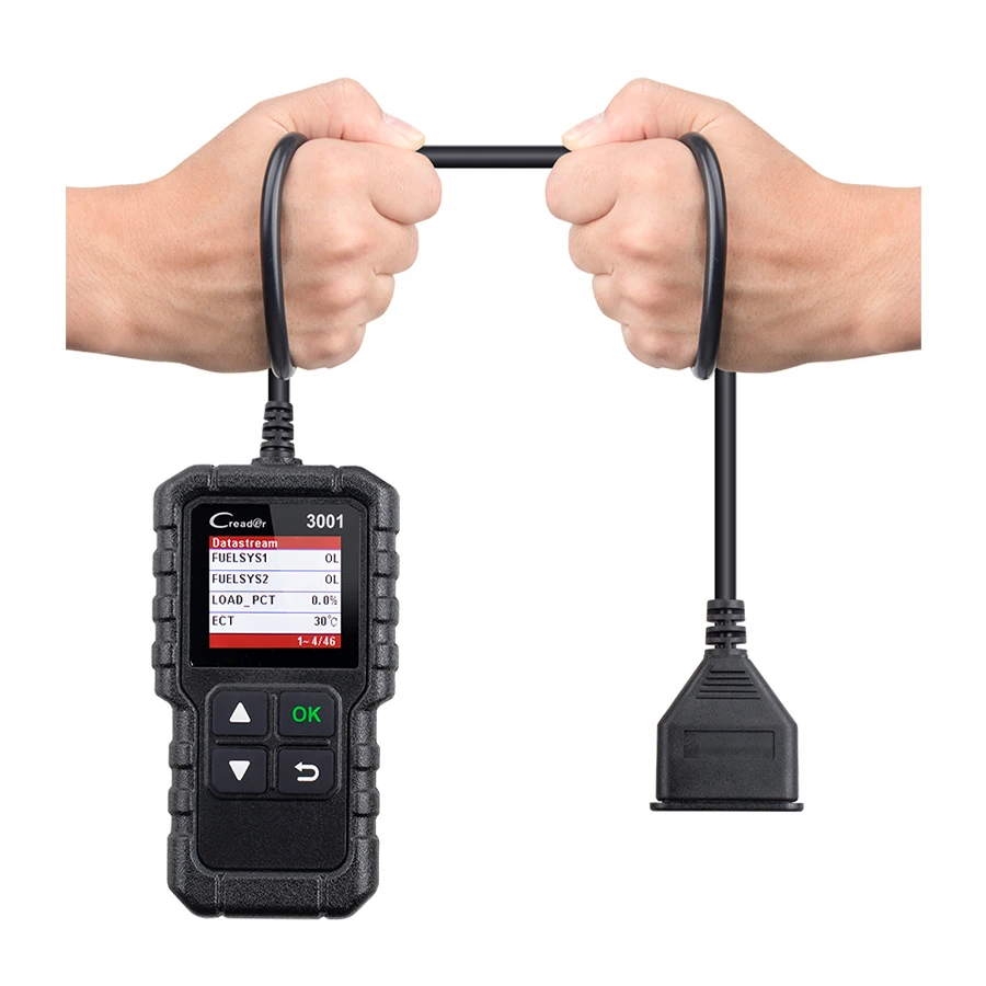 LAUNCH X431 CR3001 полный OBD2 Автосканер считыватель кодов Odb2 OBD 2 Автомобильный сканер диагностический инструмент Многоязычный Creader PK AD310