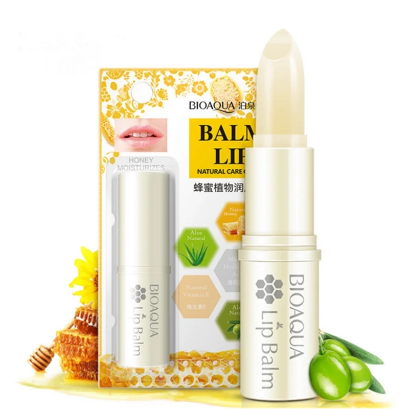 бальзам для губ алоэ Вера Блеск органический Макияж увлажняющий Бальзамы скраб