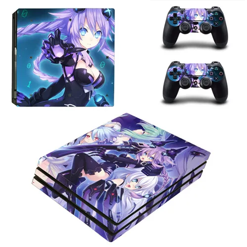 YSP4P-0826 Аниме милые девушки коллекция Kantai; карнавальный костюм PS4 Pro кожи виниловая наклейка, стикер для Playstation 4 консоли и 2 контроллеры PS4 Pro кожи - Цвет: YSP4P-0826