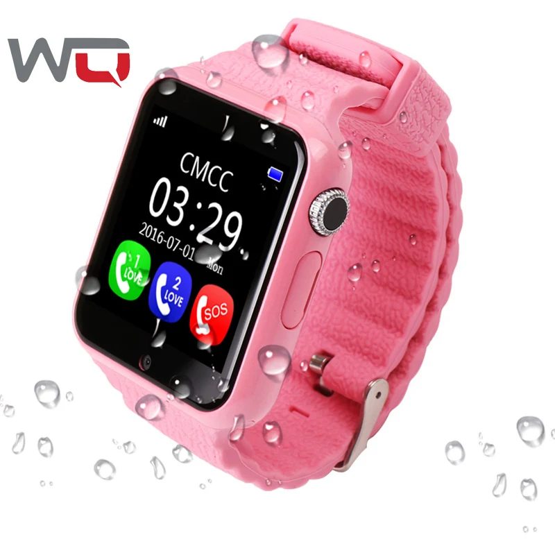 WQ V7K детские GPS умные часы детский позиционирование безопасный монитор с камерой