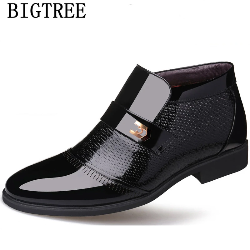 

Patent Leather Boots Men Snow Boots Men Black Boots For Men Winter Shoes Mens Shoes+male Ayakkabi Zapatos De Hombre Chaussure