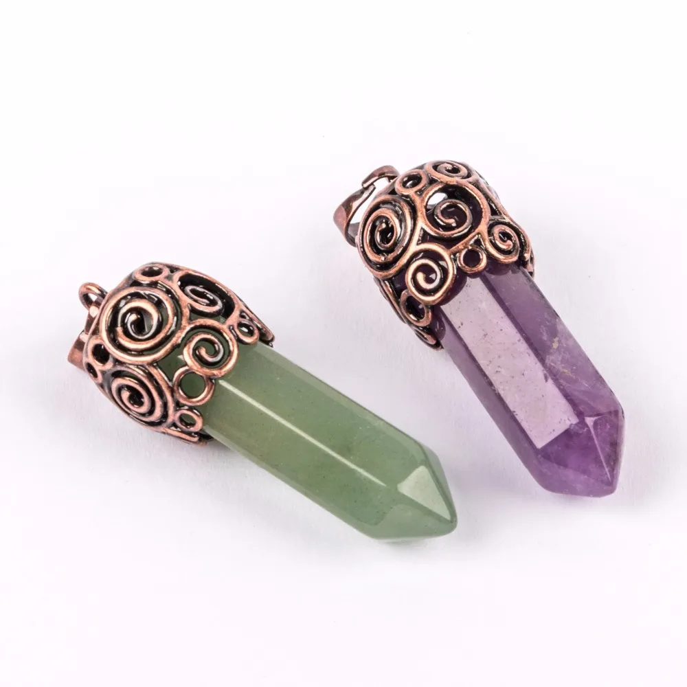 Подвески из шестигранного камня в стиле ретро подвески натурального лазурита