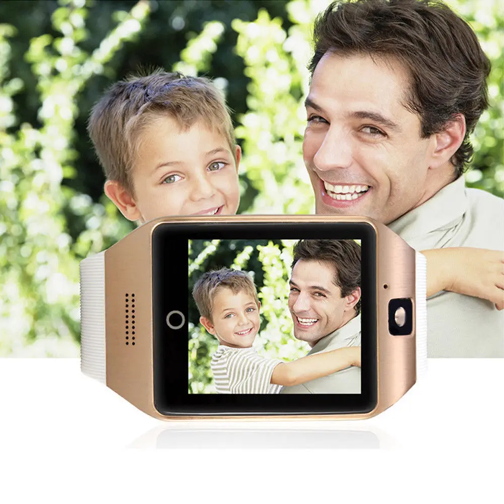Bluetooth Сенсорный экран Q18 Смарт-часы для Android мобильных iPhone X 8 sim-карты smartwatch