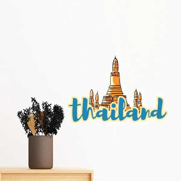 Тайское Королевство тайская традиционная таможенная культура Wat Haw Pha Kaew