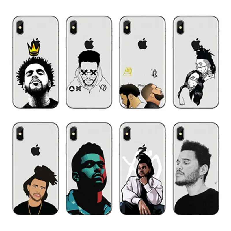 J COLE The Weeknd Starboy Pop Cantor Мягкий Силиконовый ТПУ чехол для телефона iPhone Da 11 12Pro Mini XR X 8