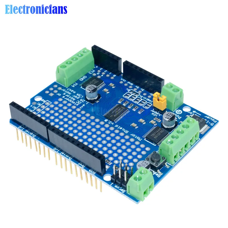 Стандартный шаговый двигатель IIC I2C TB6612 Mosfet PCA9685 PWM сервопривод щит V2 для Arduino Robot Uno