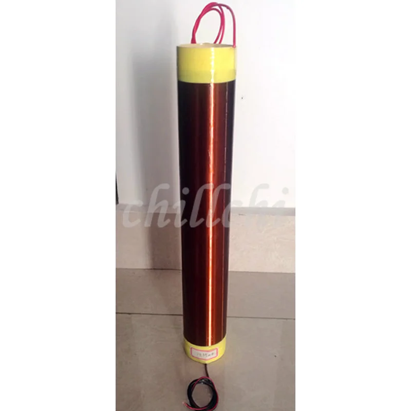 

Tesla coil Diameter 5cm, height 33.5cm