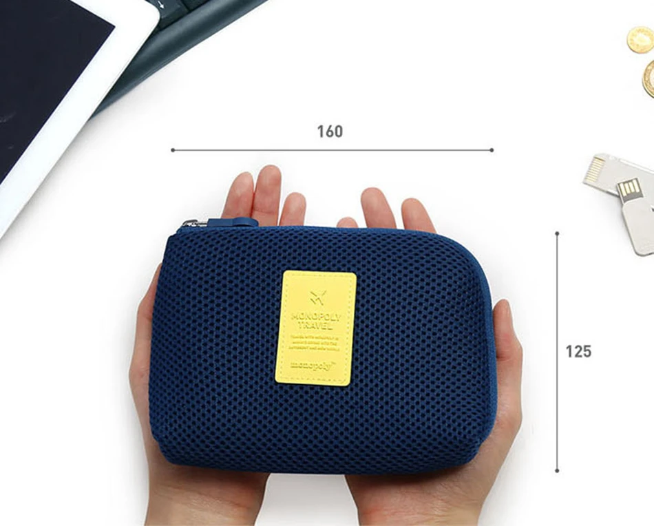 Travel Accessories Creative Shockproof Digital USB Headset Storage Charger Cable Earphone Makeup Organizer Women Accessories Bag