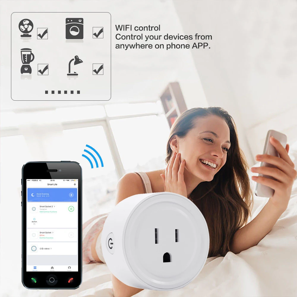 Умная розетка eWeLink Zigbee светильник ключатель света для шлюза с Wi-Fi 10 А голосовое