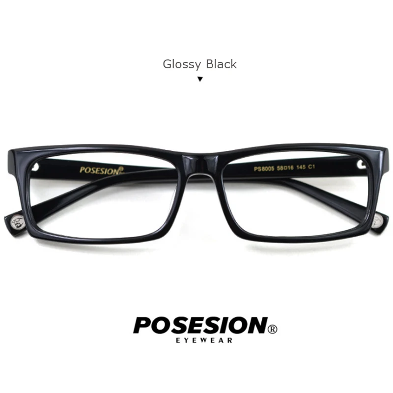 PS8005 C03 POSESION, оптические очки, оправа для мужчин и женщин, Ретро стиль, компьютерные очки для глаз, оправа для очков, прозрачные линзы, мужские и женские очки PS8005 - Цвет оправы: PS8005 C03