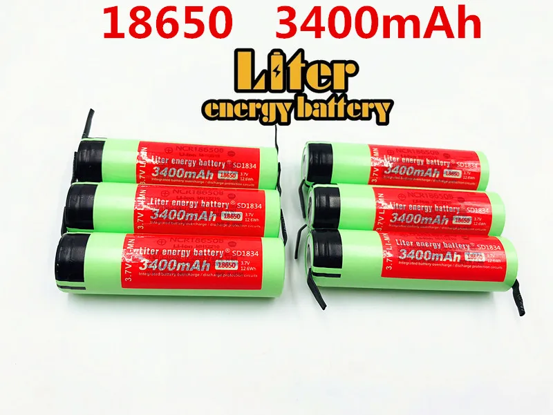 100% новый Оригинальный NCR18650B 3,7 v 3400 mah 18650 литиевая аккумуляторная батарея сварочные никелевые листовые батареи (art.: 7a6d2eb17) - 7a6d2eb17