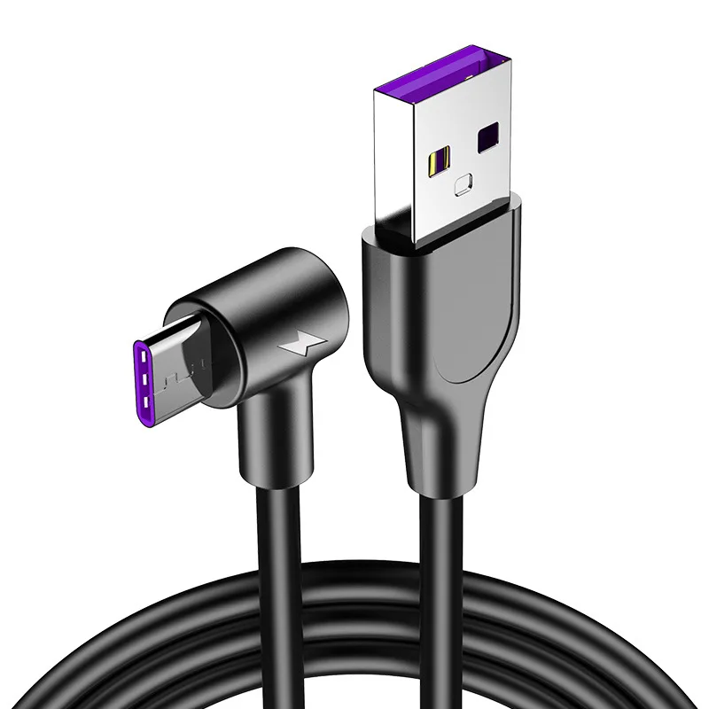 5А usb type c кабель супер быстрый для зарядки USB tipo 90 grados передачи данных C быстрой Xiaomi