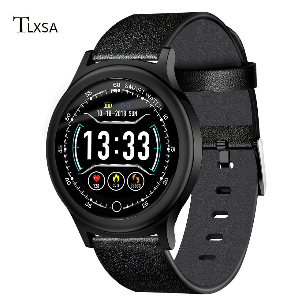 Модные часы Smart Watch Спорт Шагомер Bluetooth Для мужчин сердечного ритма Фитнес трекер