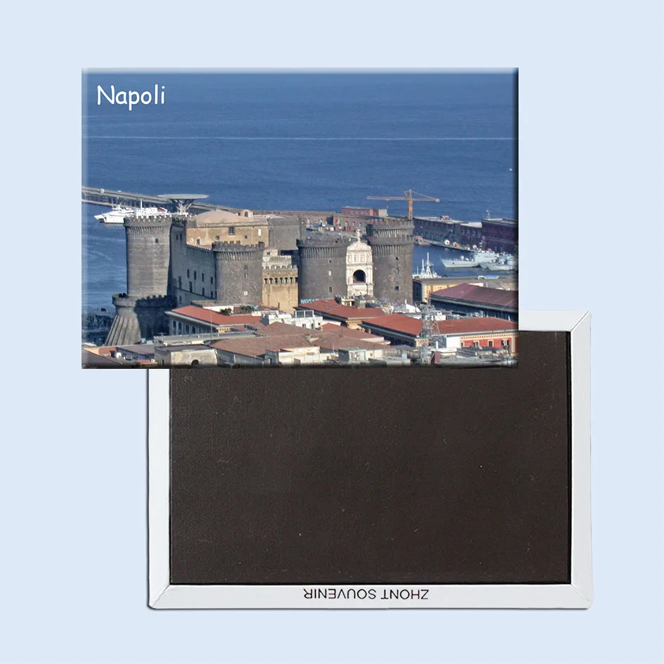 78*54 мм сувенирные магниты на холодильник 21395 (Napoli) Maschio Angioino Da San Martino туристические