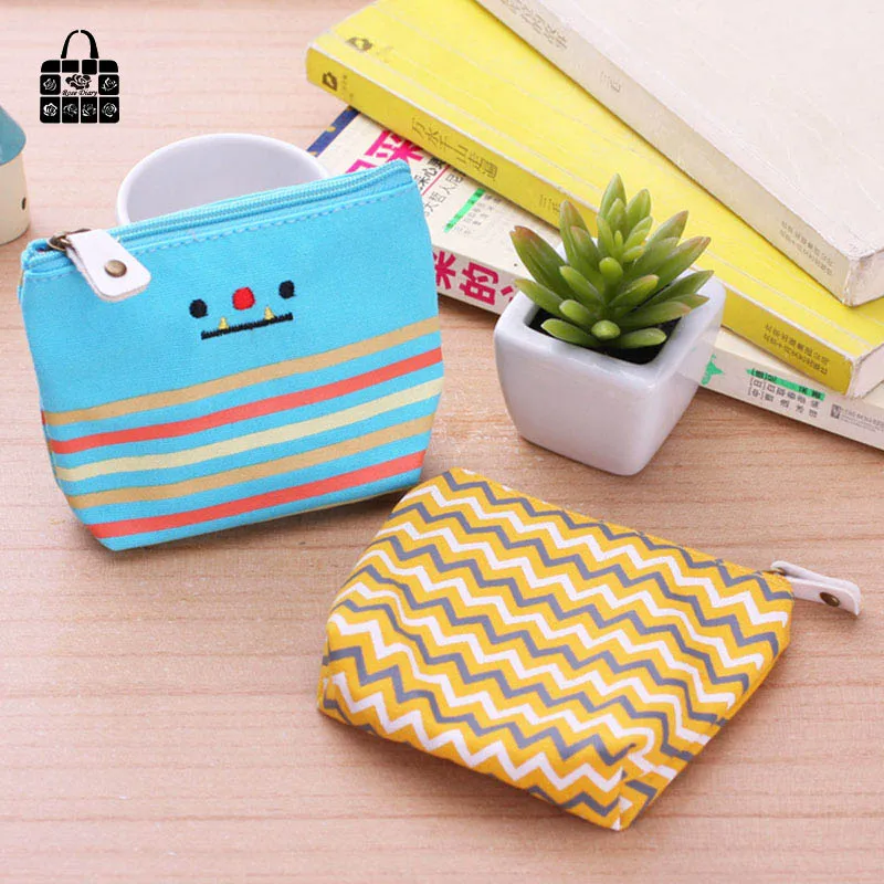 RoseDiary милые холщовые мини кошельки для девочек со смайликом модные классические