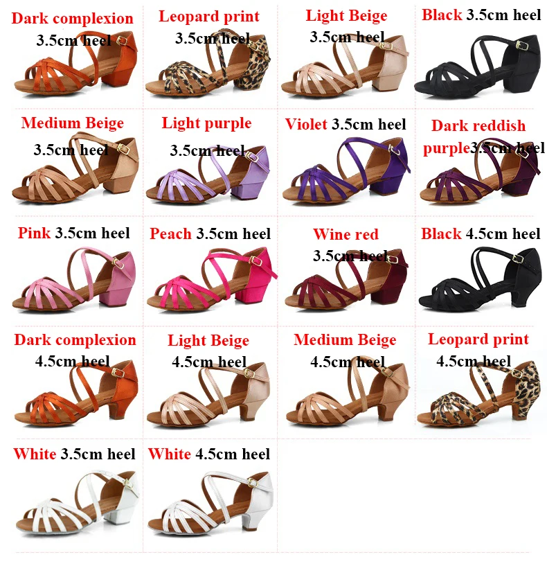 Туфли женские атласные для бальных танцев на каблуке 3 5/4 5 см|latin dance shoes|dance shoesballroom