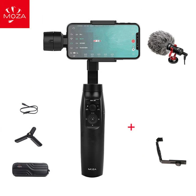 L bracket mic MOZA MINI MI 3-осевой карданный стабилизатор для смартфона iPhone X, 8 Plus, 8, 7 samsung S9 S8 S7 с Максимальная полезная нагрузка 300 г - Цвет: L bracket mic