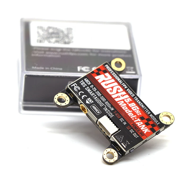 Новый RUSH VTX Танк 5 8 ГГц 48CH PIT/25/200/500/800 МВт TBS переключаемый 7-25 в AV 30 5x30 мм видео
