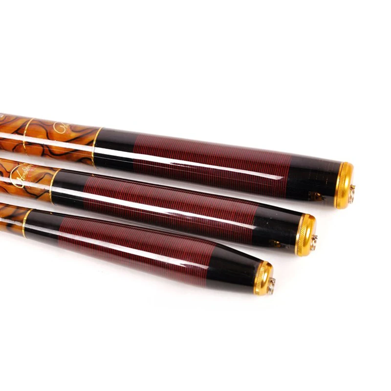 New High Quality Carbon Fiber 3.6M 4.5M 5.4M 6.3M Telescopic Ultrashort Ultralight Superhard 43cm Streams Fishing Rods Carp Pole | Спорт и