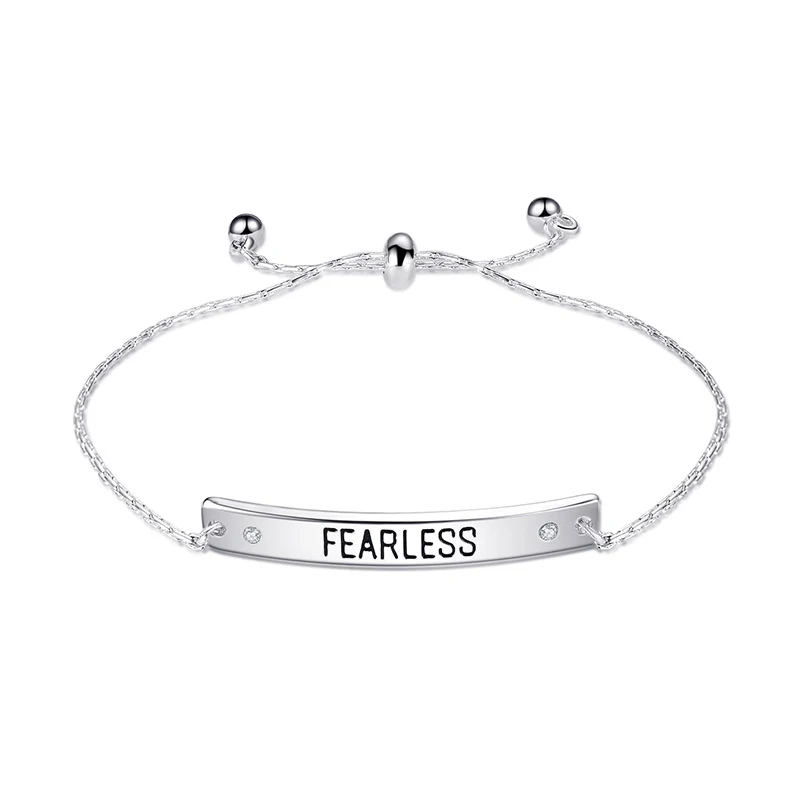 Модный браслет с подвесками в виде букв для женщин и девушек регулируемым