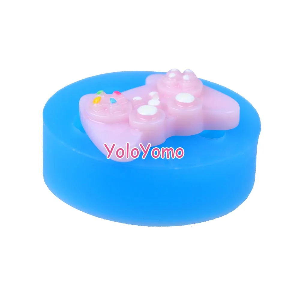 F421YL 27,6 мм игровой контроллер Гибкая силиконовая форма-десерт, украшение торта, помадка, жевательная паста, скрапбукинг, полимерная глина