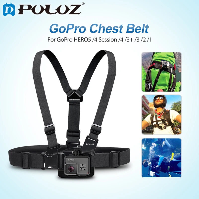 Аксессуары PULUZ для Go Pro регулируемый нагрудный ремень GoPro NEW HERO/HERO6/5/5 4/3/Xiaoyi/DJI OSMO