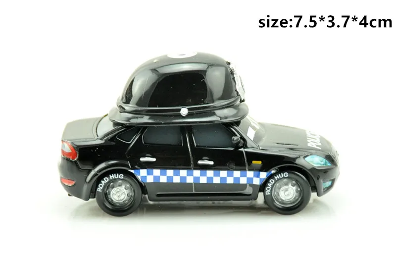 Disney Pixar Cars Lightning Mcqueen Mark Wheelsen Police UK 1:55 Масштаб литье под давлением металлический