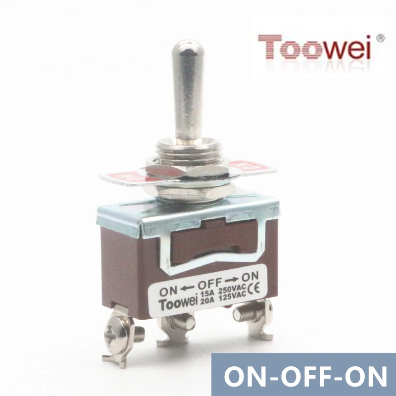 Toowei T701CW 3 контактный переключатель ВКЛ./ВЫКЛ. 15 А 250 В/20 125 в SP3T/монтажное отверстие