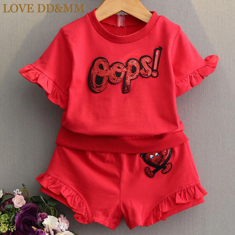 Комплекты для девочек LOVE DD & MM летняя новая детская одежда 2020 хлопковая футболка с