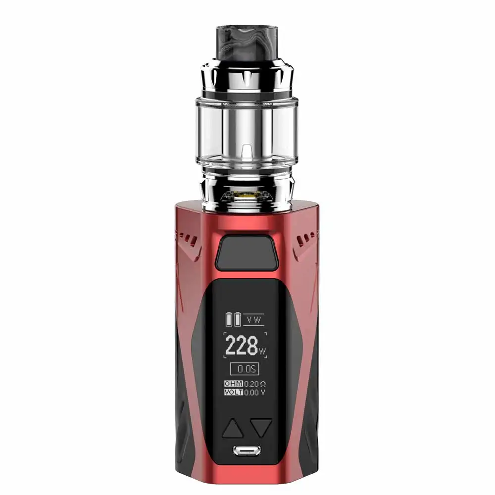 Оригинальный Rincoe Manto X Mesh 228 Вт Vape комплект с 6 мл Metis Mix Atomizer fit 4 вида сетки катушки