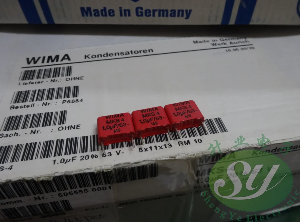 10 шт./20 шт. WIMA MKS4 2020 мкФ Ф/63 в 1 1u0 0 новый пленочный конденсатор мм аудио Бесплатная